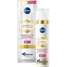 Starseven LUMINOUS630 Leke Karşıtı Gündüz Bakım Kremi 40ML, SPF50 Yüksek Güneş Koruyucu, Hyaluronik Asit, E V