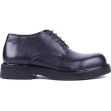 Shoetyle - Hakiki Deri Siyah Renk Kısa Erkek Bot - 666-58-04