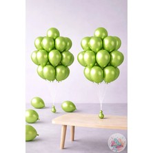 Joyane Metalik Antep Fıstığı Balon 20 Adet 11" 28CM Parti ve Doğum Günü Balonu