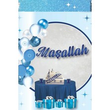 Patladı Gitti Maşallah Yazı Banner Asma Dekor – Kaligrafi Tasarım 210 cm