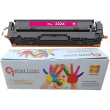 QPrint Hp 222X W2223X Kırmızı Muadil Toner Çipli Yüksek Kapasite Laserjet 3201 Laserjet 3204 LASERJET 3303