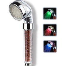 İnura Global Tasarruflu Boncuklu Ledli Duş Başlık-Pil Veya Elektrik Gerekmez Kinetik Enerjili