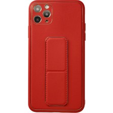 Starseven Iphone 11 Kılıf Coco Deri Standlı Kapak - Kırmızı