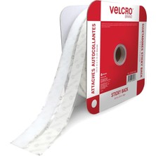 Velcro Markası - Yapışkanlı Bant Rulosu | 15 Metre x 2 cm | Beyaz | Cırtlı Yapışkan Şeritleri Istediğiniz Uzunlukta Kesebilirsiniz | Evinizi, Ofisinizi Veya Çalışma Alanınızı Düzenli Tutun