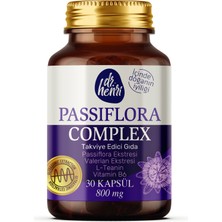 Dr.Henri Passiflora Complex – Passiflora, Valerian, L-Teanin ve Vitamin B6 30 Kapsül