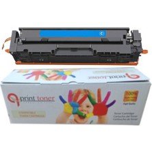 QPrint Canon Crg 075 Çipli Muadil Toner Mavi CRG-075 CRG075 LBP646 LBP647 MF664 MF667