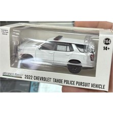 Greenlight 2022 Chevrolet Tahoe Police Pursuit Vehicle Beyaz 1/64 Model Araba