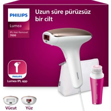 Philips Lumea 7000 Serisi BRI924/00 IPL Tüy Alma,Yüz Temizleme Cihazı, Vücut ve Yüz, 2 Başlık, Çanta
