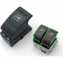 Transporter Sol Ön Cam Açma Düğmesi Tekli Boş Tuş Volkswagen Caravelle - 7E0959855B - 7e0 959 855 B - 7E0959855A