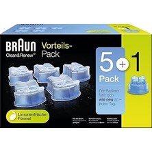Starseven Clean &amp; Renew Elektrikli Tıraş Makinesi Için Yedek Kartuşlar, 5+1'li Paket