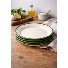 Emaye Servis Tabaği 25 cm 4'lü Set