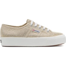 Superga 2730 Lame Kadın Sarı Bileksiz Sneaker