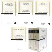 Türkiye İş Bankası Kültür Yayınları Monte Cristo Kontu-2 Set+Suc ve Ceza + Kendime Dusunceler+Savas Sanati+Bir Idam Mahkumunun Son Gunu