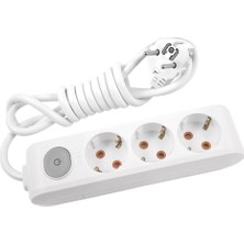 Viko Multilet Kablolu Grup Priz 3 Lü 5 Metre