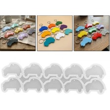 Epoksi Silikon Kalıp Araba Model Anahtarlık Kalıbı 6.5 cm 10 Lu