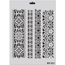 Rich Dantel Seri DN913 Stencil 35X25 cm