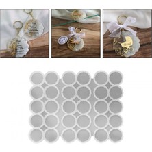 Epoksi Silikon Kalıp Tırtıklı Geode Anahtarlık Kalıbı 4.8 cm 30 Lu