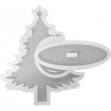 Epoksi Yılbaşı Çam Ağacı Fotoğraf Çerçevesi Resimlik Kalıbı