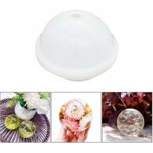 Epoksi Reçine Silikon Kalıp Küre Kalıbı Beton Taş Tozu Yuvarlak Küre Kalıbı 6 cm