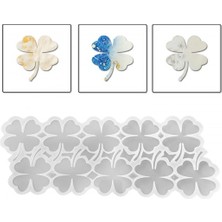 Epoksi Silikon Kalıp Yonca Bardak Altı ve Magnet Kalıbı 6.8 cm 10 Lu