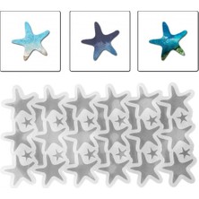 Epoksi Silikon Kalıp Çoklu Deniz Yıldızı Kolye Anahtarlık Küpe Kalıbı 18 Li
