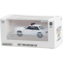 Greenlight 1987 Ford Mustang Ssp Beyaz 1/64 Model Araba