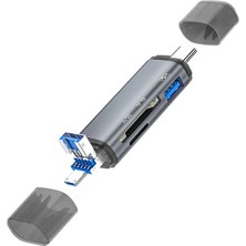 Ally ADS-307 3 In 1 USB + Micro USB + Type-C Otg Kart OKUYUCU-(5775)