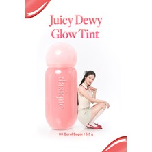 Dasique Parlak Bitişli & Hafif Renkli Nemlendirici Etkili Tint Dasıque Juicy Dewy Glow Tint (03 Coral Sugar)