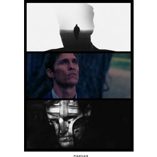 Pixaflair - True Dedective - Yellow King - Tablo - Çerçevesiz Film Poster