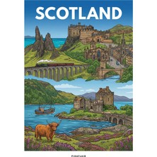 Pixaflair - Scotland - Tablo - Çerçevesiz Dekor Poster