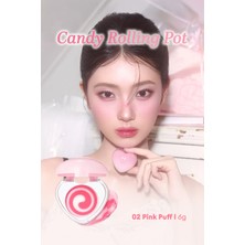 Dasique Renkli Parlak Bitişli Nemlendirici Dudak Balmı Dasıque Candy Rolling Pot (#02 Pink Puff)