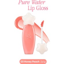 Dasique Nemlendirici ve Besleyici, Dudak Parlatıcısı Dasıque Pure Water Lip Gloss (03 Honey Peach)