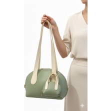 Çanta&Çanta Siyahbeyaz Yavrulu  Günlük Mini   Çanta