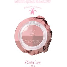 Dasique Mat, Yumuşak Yapılı, Dökülme Yapmayan 4lü Far Paleti Dasıque Multi Quad Shadow (04 Pink Core)