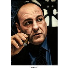 Pixaflair - The Sopranos - Tony - Tablo - Çerçevesiz Film Poster