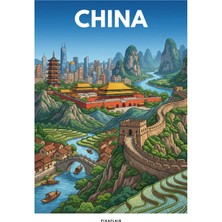 Pixaflair - China - Tablo - Çerçevesiz Dekor Poster
