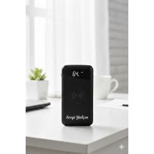 İforce Kişiye Özel-Isim Yazılabilir 10.000MAH Wireless Digital Göstergeli Powerbank