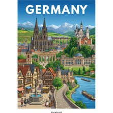 Pixaflair - Germany - Tablo - Çerçevesiz Dekor Poster