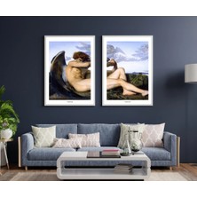 Pixaflair - Fallen Angel - Ev Dekor Poster - Çerçevesiz 2'li Tablo Seti