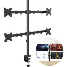 Najmaddin Powermaster PM-054 13-27'' Dörtlü (Quad) Mekanik Lcd-Led Gaming Monitör Tutucu Masa Stand Askı Aparatı