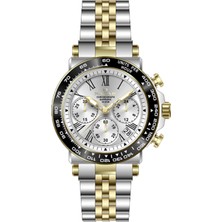 Nacar Safir Cam Spor Gümüş - Altın Erkek Kol Saati NC34-29B843-CSBM