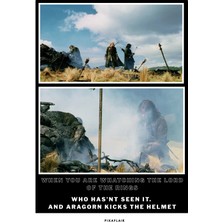 Pixaflair - The Lord Of The Rings The Two Towers - Aragorn - Tablo - Çerçevesiz Film Poster