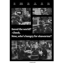 Pixaflair - Avengers - Who's Hungry For Shawarma? - Çerçevesiz Poster