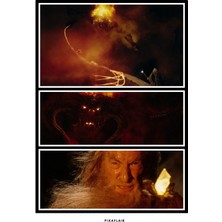 Pixaflair - The Lord Of The Rings The Two Towers - Balrog - Tablo - Çerçevesiz Film Poster