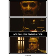 Pixaflair - The Godfather - Give Me Justice - Çerçevesiz Film Poster