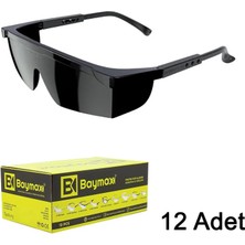 Baymax S-400 Standart Koruyucu Iş Gözlüğü Siyah | 12 Adet / 1 Kutu