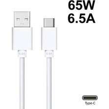 Oppo Vooc 6.5 Amper Hızlı Şarj KABLOSU-65W Type-C Data Kablo