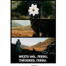 Pixaflair - The Lord Of The Rings The Two Towers - Tomb- Tablo - Çerçevesiz Film Poster