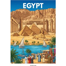 Pixaflair - Egypt - Tablo - Çerçevesiz Dekor Poster