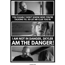Pixaflair - Breaking Bad - Danger - Çerçevesiz Film Poster